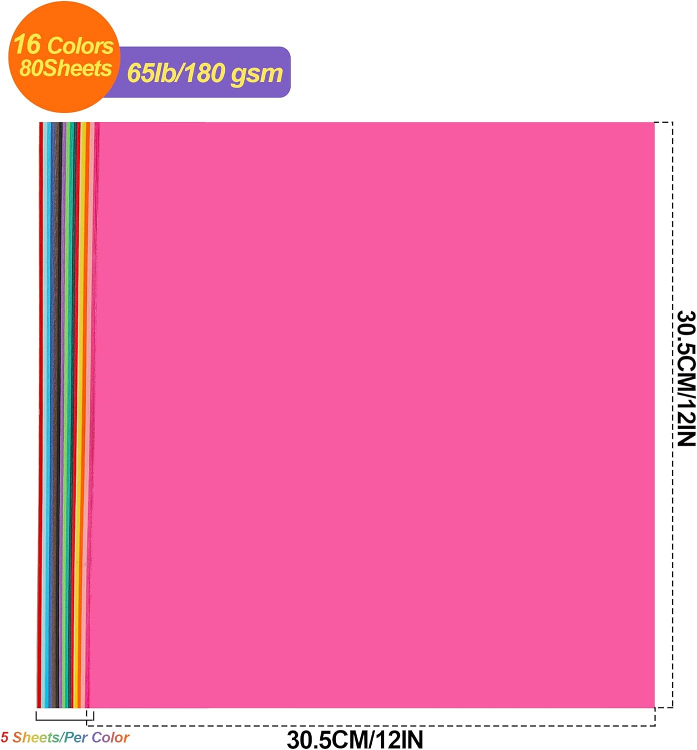 Colored Cardstock Book Tearable for Crafts and DIY Cards Making 12 x