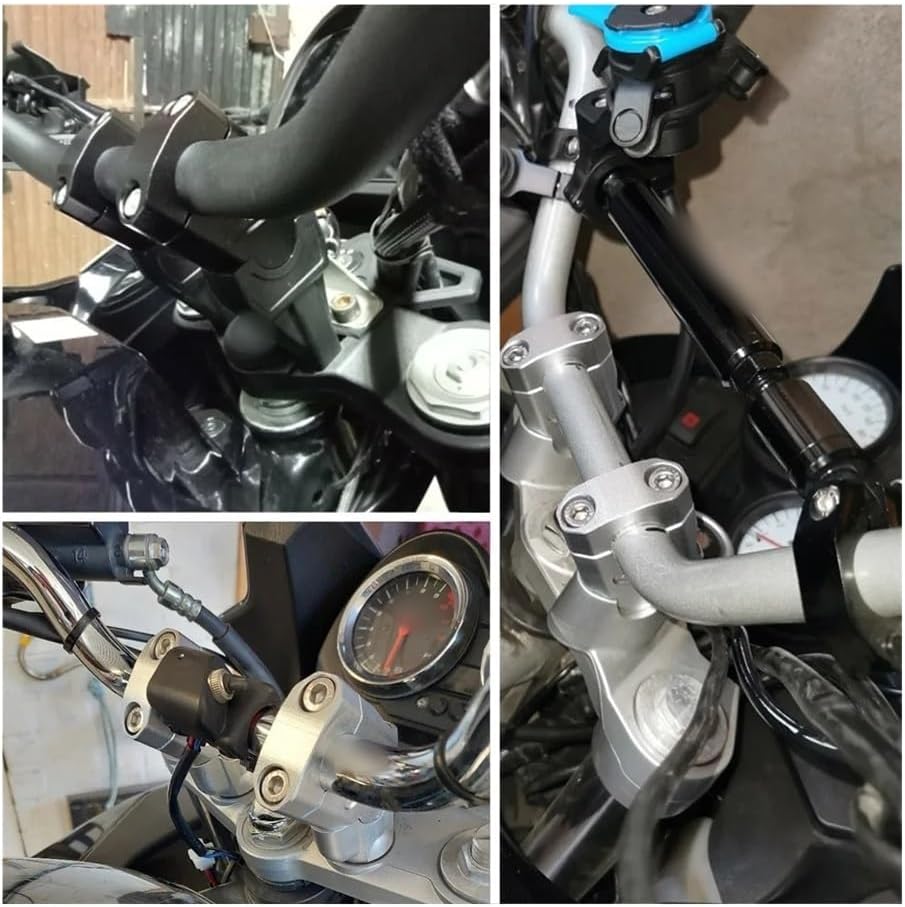 Handlebar Bar Risers for VSTROM 650 1000 1050 1050XT V-Strom 250 DL250 DL650 DL1000 Motorcycle Handlebar Riser Motocross Heightening Clamp Mount Pit