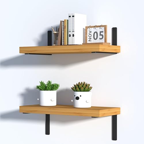 Miniatura 58 de Paquete de 4 soportes en L para estante, 8 pulg. largo x 6 pulg. alto x 1.5 pulg. ancho, grosor 03/64 pulg., soporte de hierro, metal, industrial