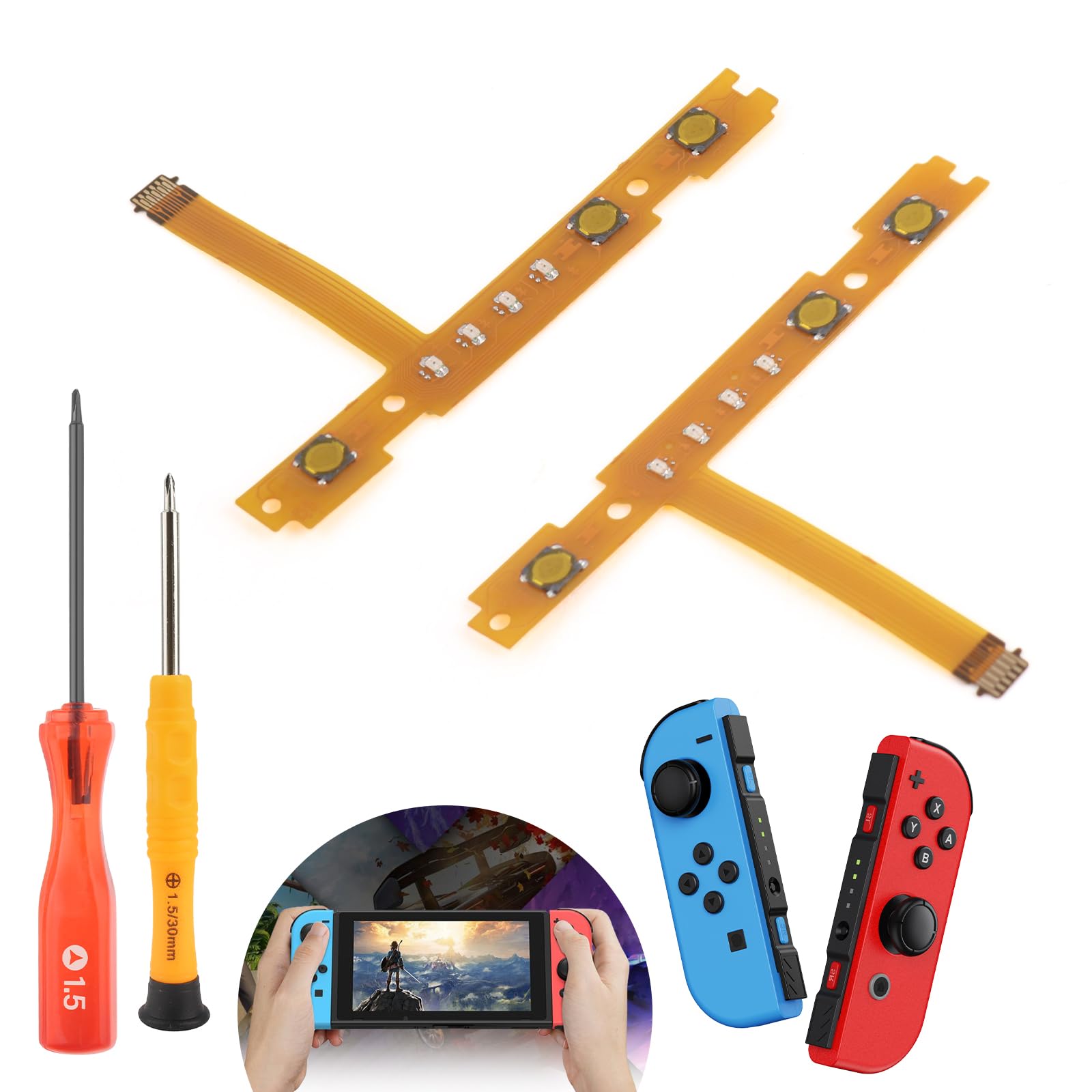 Amazon.com: for Nintendo Switch SL SR Left Right Sync Button Flex