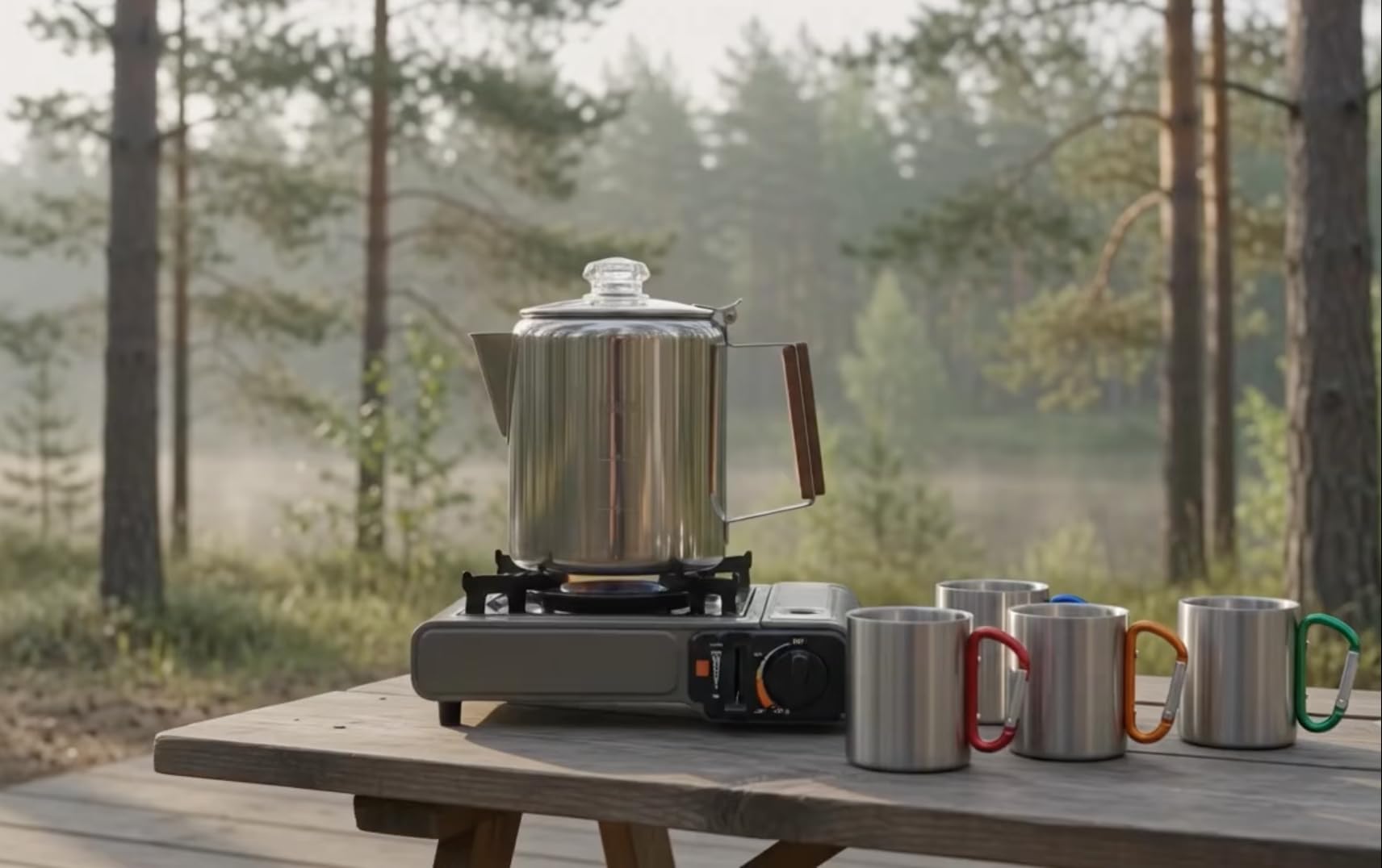 Amazon.com: Alpine Mountain Gear 9-Cup Coffee Percolator Set with