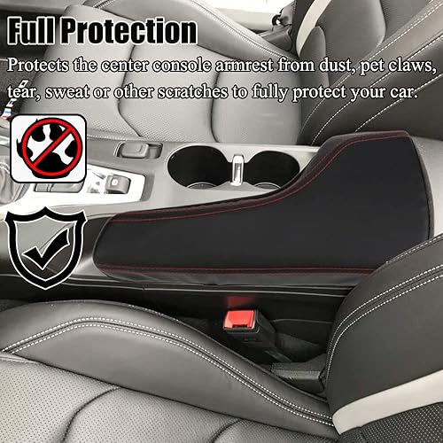 Miniatura 7 de XITER - Funda de consola auto de cuero impermeable, protector de reposabrazos para la consola central, para Chevrolet Camaro 2016, 2017, 2018, 2019,