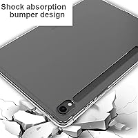 Vista 8 de Zeking Funda para Samsung Galaxy Tab S9 / S10, ultra transparente, suave, flexible, transparente, TPU, contraportada para Galaxy Tab S9/S10 SM-X710