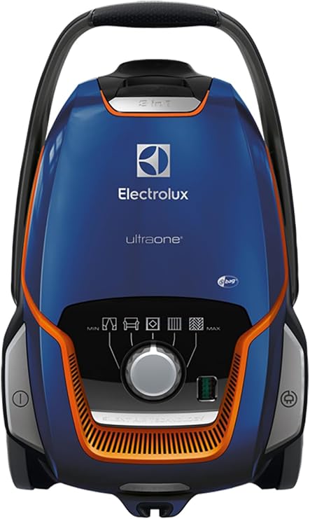 Electrolux UltraOne EUOC94DB Toz Torbalı Elektrikli Süpürge | Ultra Sessiz (66 dB) Motor, FlowMotion™ Başlık, Kolay Değiştirilebilir Filtre | 12 Metre Süpürme Yarıçapı