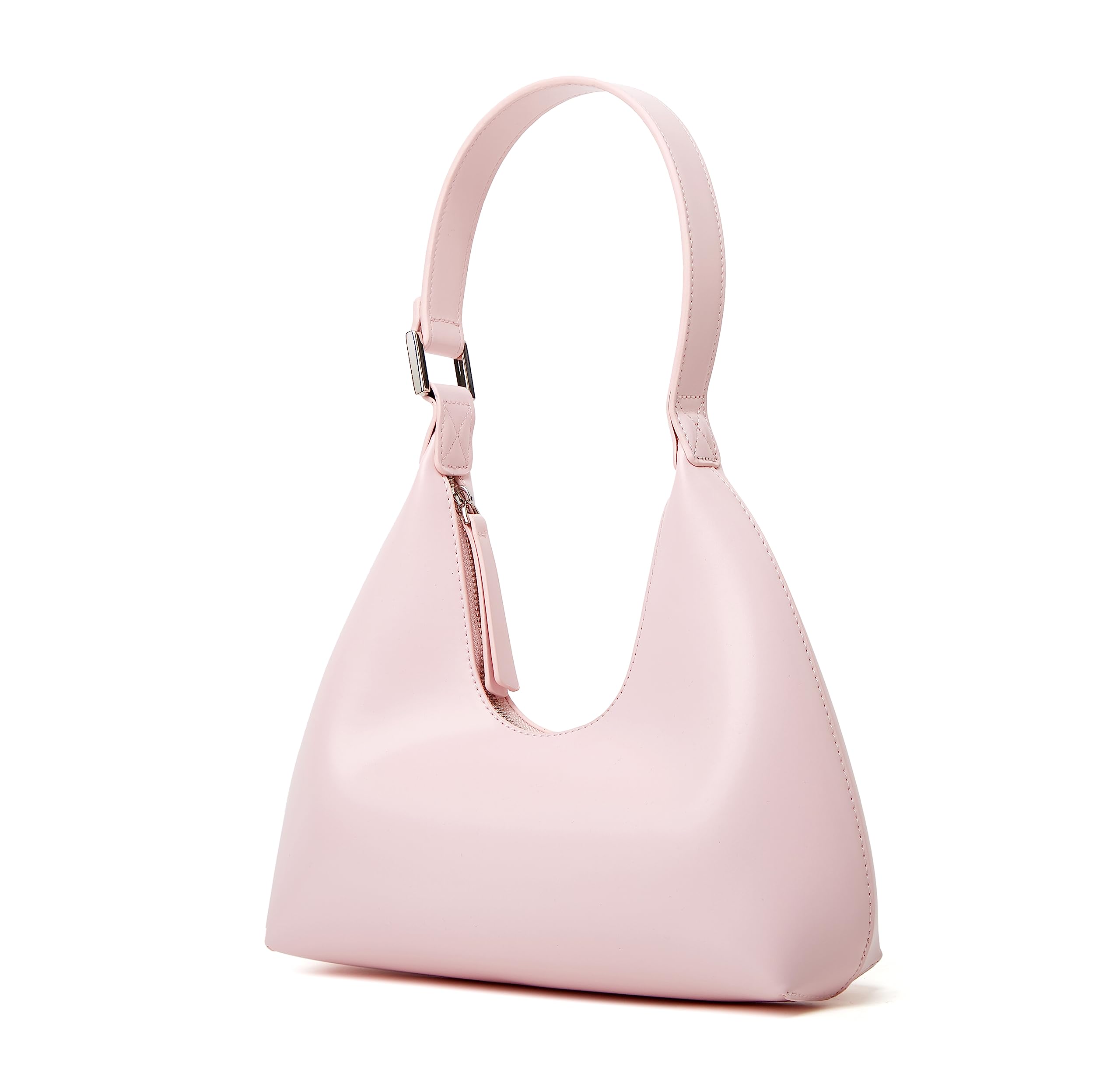 Hobo - Bolsos de hombro para mujer, bolso de piel sintética, bolso de moda, elegante bolso pequeño 2023, Rosado