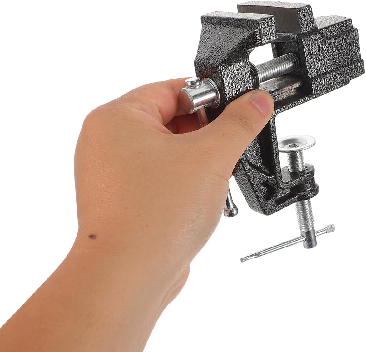 Hemoton Golf Grip Replacement Kit with Mini Table Vise Rubber Clamp Double-Sided Tape Removal Hook Knife – Portable Grip Vise Clamp Set for Golf Club Regripping