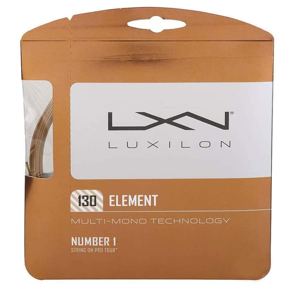 Luxilon Element 125 16g Tennis String 2 Pack Set - Best Racket String for Durability and Comfort on Soft Hits