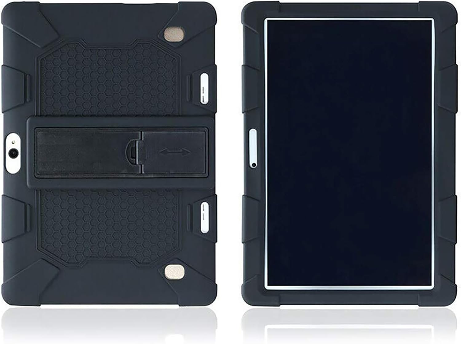 Universal Shockproof Silicone Stand Case Cover for 10.1 Inch Android Tablet PC Protective Black