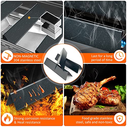 Coisien 7635 Flavorizer Bars Porzellan-emailliert für Weber Gasgrill Spirit 200 Series, 38.9x8.9x6.8CM Brennerabdeckung Porzellan-emailliert Ersatzteile für Spirit E210 S210 E220 S220. (7635) 4
