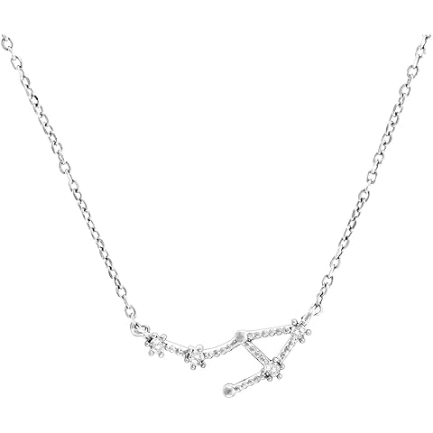 PAVOI 14K Gold Plated Astrology Constellation Horoscope Zodiac Necklace 16-18