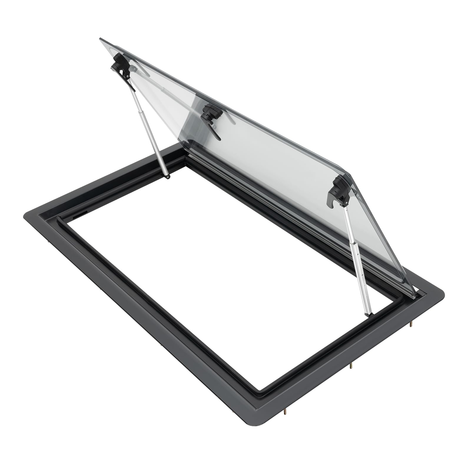 Vonvver Black Caravan Roof Vent Fan 900X500mm Rv Air Vent Ventilation Camper Window Caravan Side Window For Van, Caravan