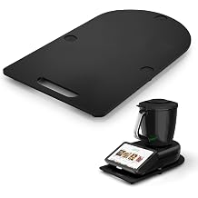 Sliding Board for Thermomix TM7, Acrylic Slider Support Mat, Effortless Movement the Mixer, Accessoire TM7 to Protect Kitchen Countertop and Easy to Clean, Black