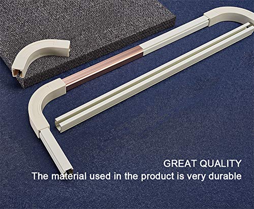 SOLOKOS Room Divider Ceiling Track Set for Curtains with Hooks, Corner Connectors(Set of 2) and top Brackets Curtain Rail System (6-9 ft Track Set) - Thumbnail 6