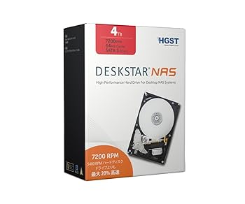 Amazon | HGST(エイチ・ジー・エス・ティー) Deskstar NAS 4TB