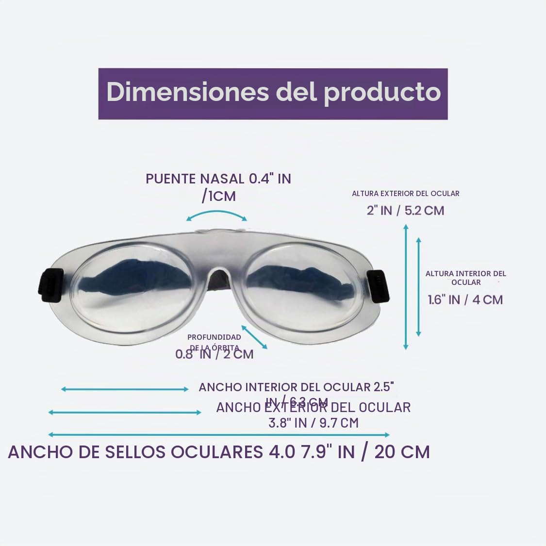 Eyeseals 4.0 - Máscara hidratante para dormir (transparente)