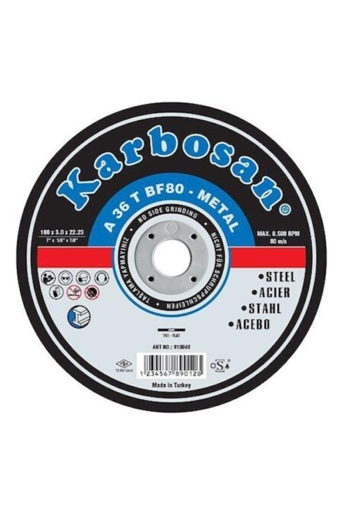 Karbosan Metal Kesme Kesici 180X3X22 Mm 5 Adet