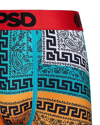 PSD Men's Boxer Briefs - Meander Love, 7 Inch Inseam, Moisture-Wicking, 4-Way Stretch, Boxer Briefs for Men, Small3