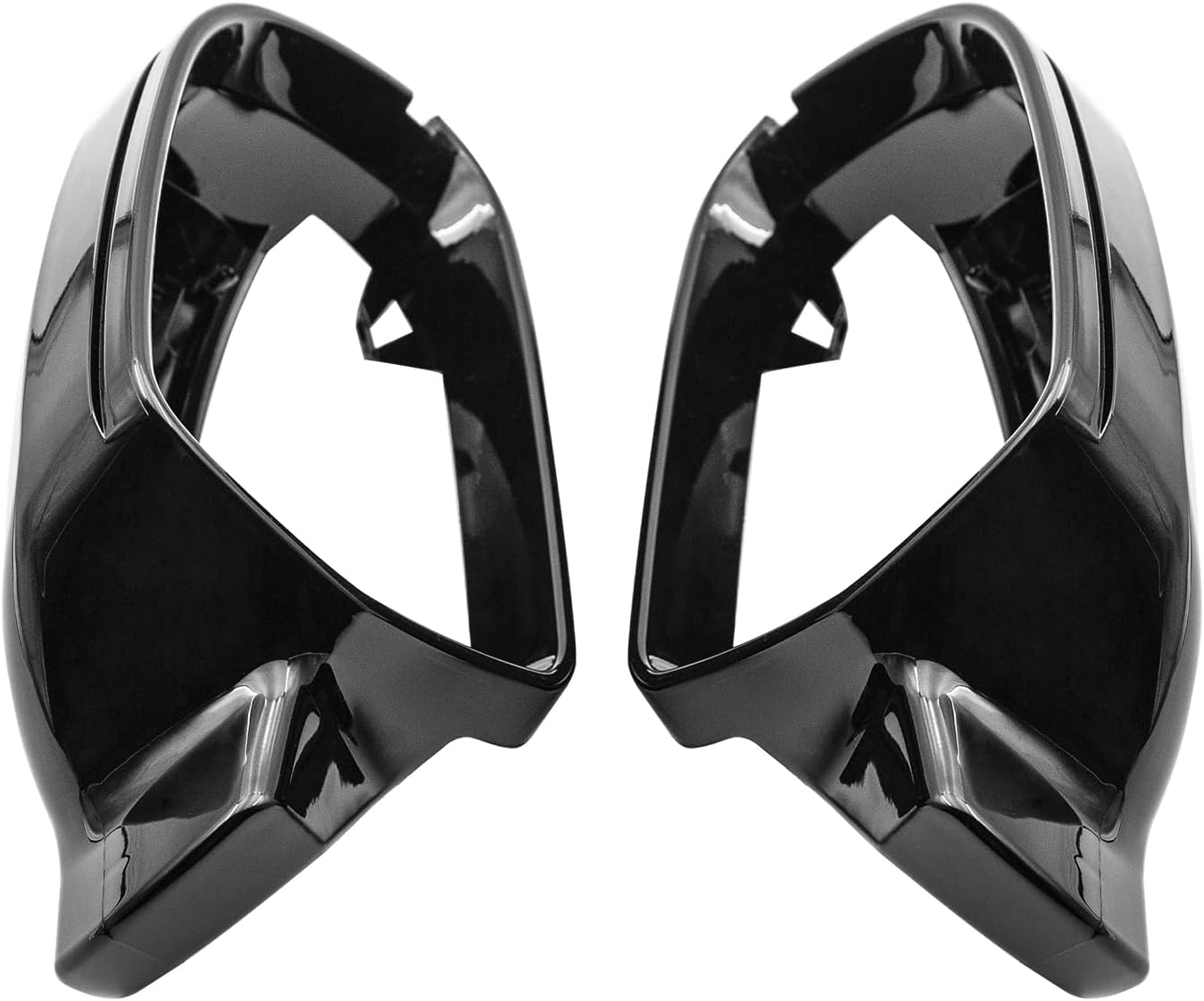 GSRECY Mirror Cover, Pair Exterior Door Side Rear View Wing Mirror Cap Shell Case Compatible with Audi 2010-2013 A3, 2013-2016 A4 B8.5, 2010-2016 S5, No Lane Assist