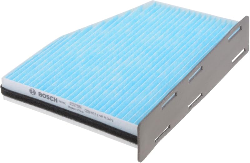 Filtro de aire de cabina Bosch Automotive 6031C HEPA para vehículos selectos Audi, A3, TT, Q3 Quattro Volkswagen Beetle, CC, Eos, Golf, GTI, Jetta, Passat, R32, Rabbit y Tiguan, multicolores | Compatible con Audi A3, Q3, TT seleccionados; Volkswagen Beetle, CC, Eos, Golf, GTI, Jetta, Passat, R32, Rabbit, Tiguan y más
