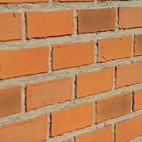 Vista 3 de From Plain To Beautiful In Hours BB-4324 Panel de pared de ladrillo sintético británico 3D, terracota, paquete de 6
