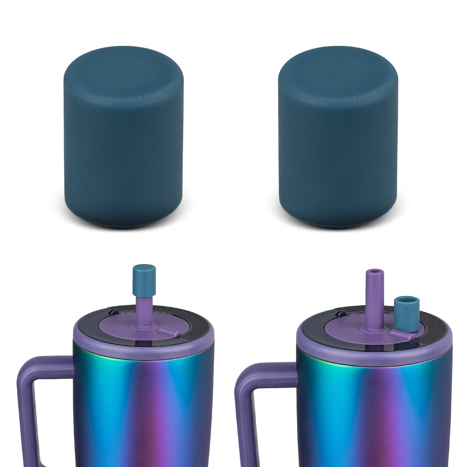 VANEST 2 Pack Magnetic Straw Caps Compatible with BrüMate All Era and Resa Tumblers
