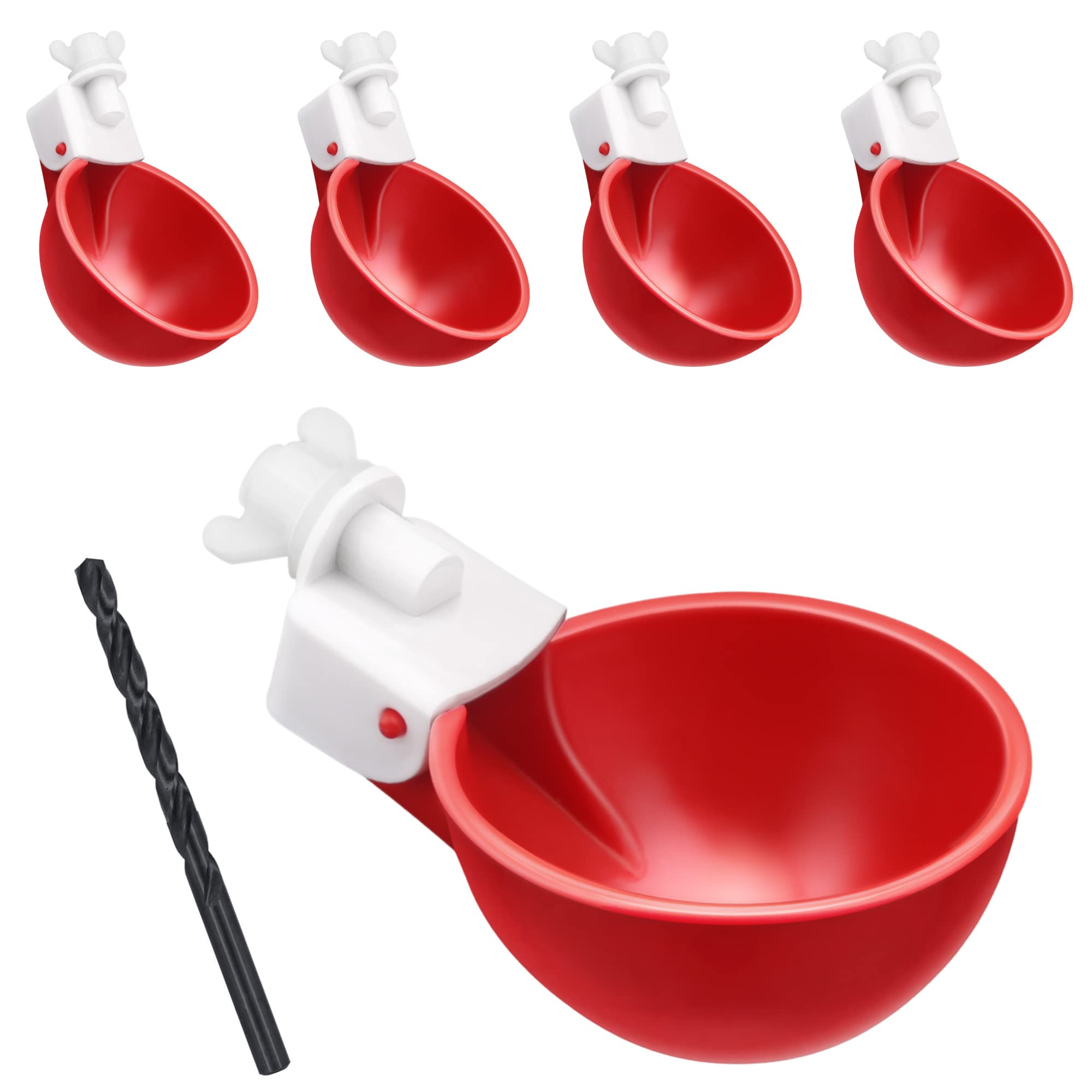 Buy DIY Chicken Waterer Cups, 5 Pack Automatic Chicken Water Feeder Kit