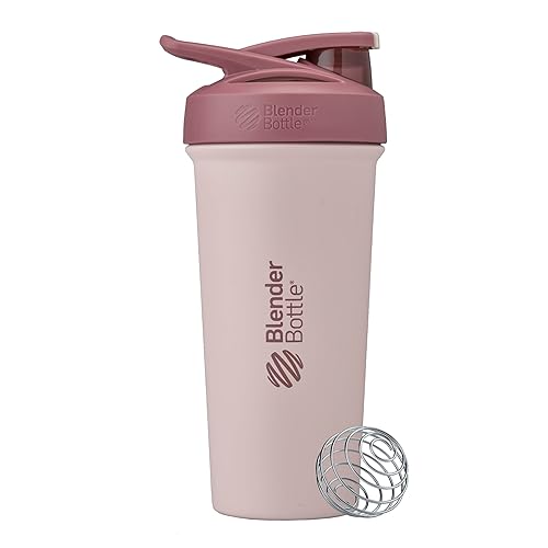 BlenderBottle Sport Sleek Shaker Cup Insulated Stainless Steel Water Bottle