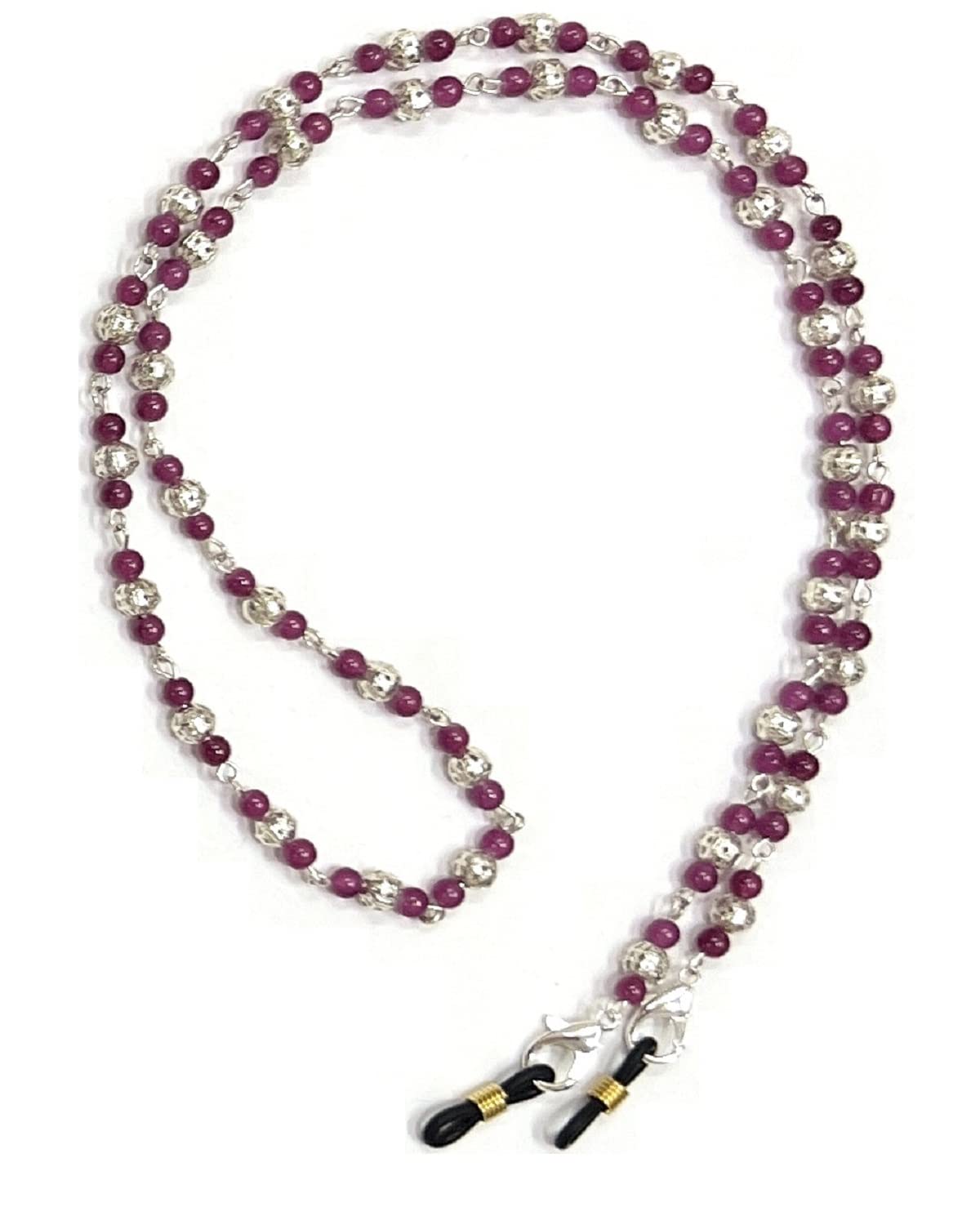 Buy Heddz Wine Lightweight Glass Beads & Silver Filigree Spectacle