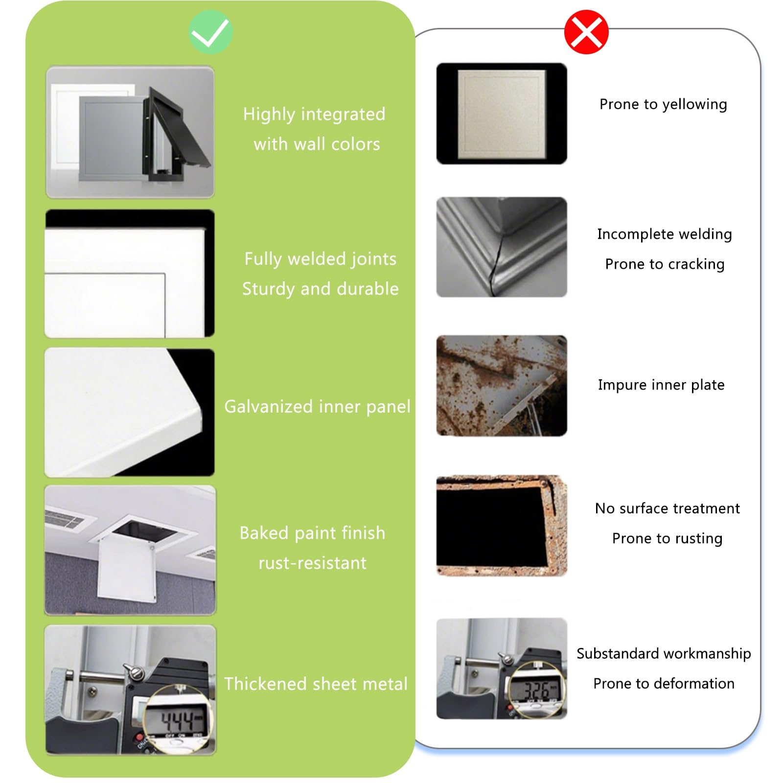 1 panel de acceso con persiana, ventilación de HVAC negra para salas limpias y uso residencial, 12 x 18 pulgadas, duradero, control de flujo de aire, fácil instalación, ideal para espacios comerciales