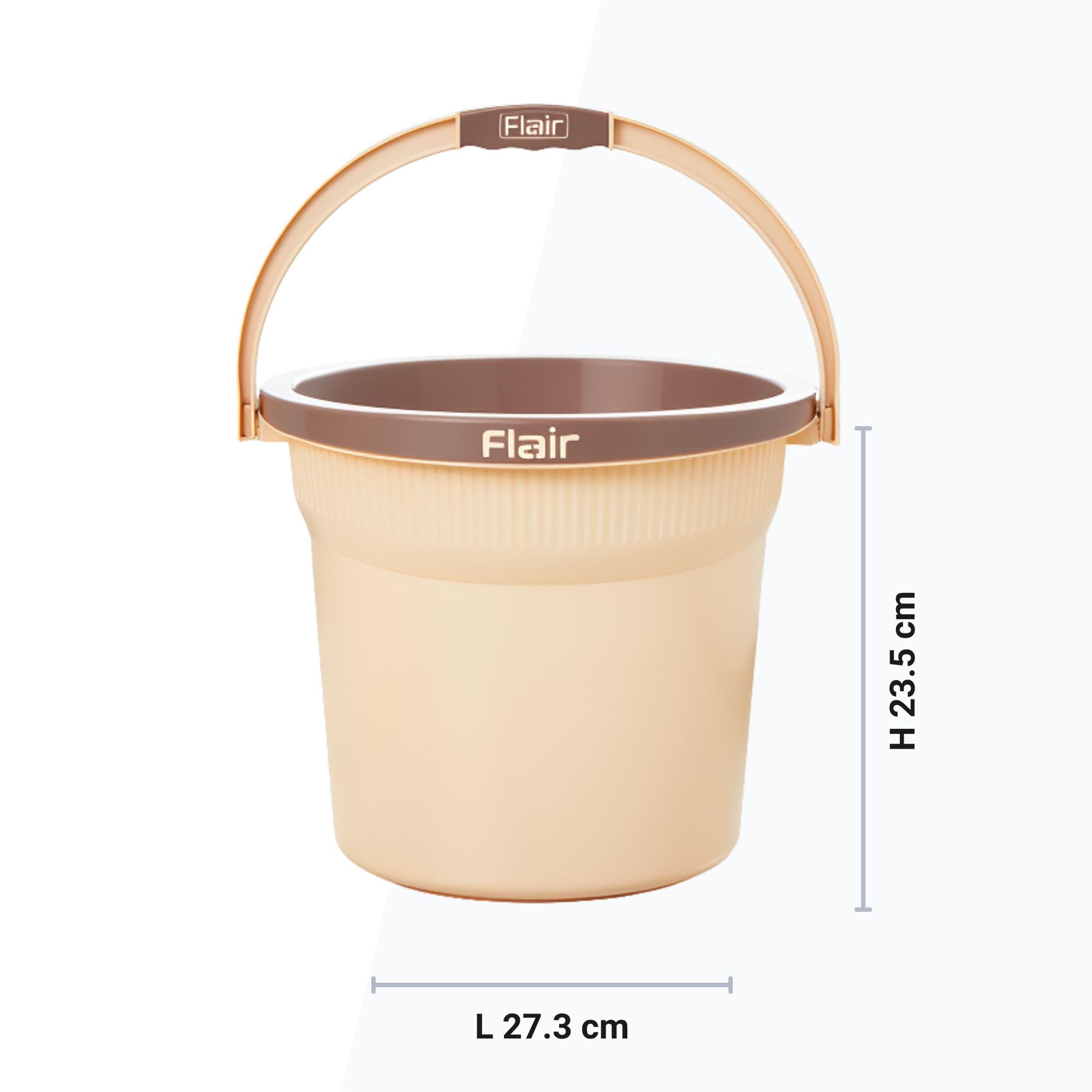 FLAIR Estella 8L Bucket - Beige Cleaning Bucket -4