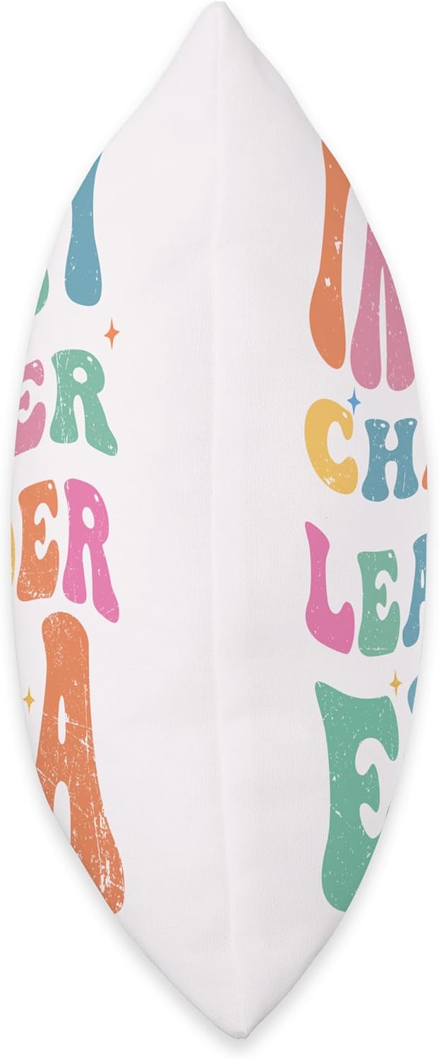 In My Cheer Leader Era Youth Cheerleader Cheerleading Throw Pillow