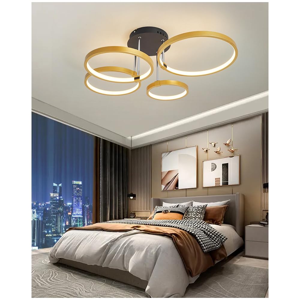 QYSMGS LED Deckenleuchte Dimmbar - 9-Kopf Deckenlampe Mit Fernbedienung