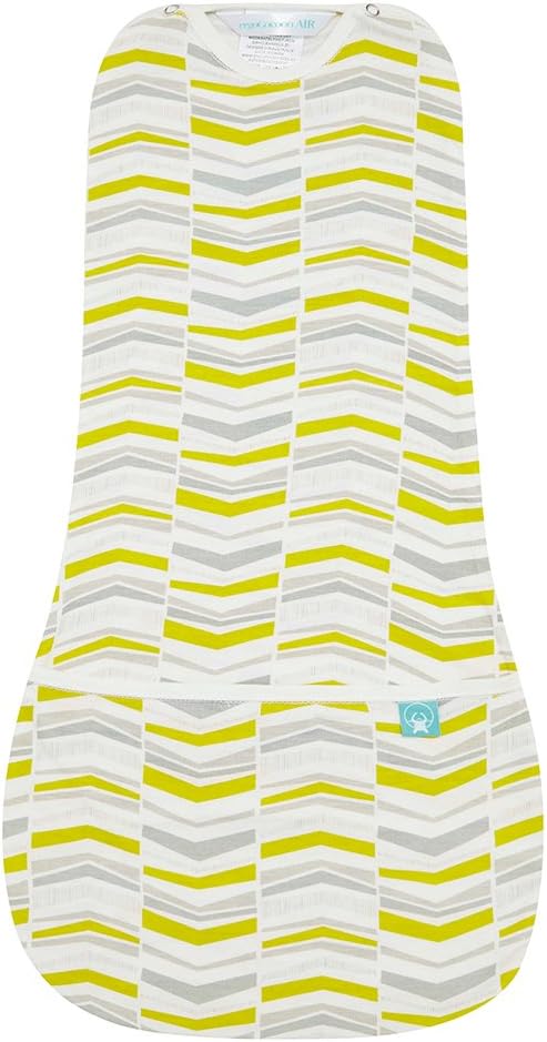 ergoPouch airCocoon Swaddle - Arrow Design - 0.2 Tog - 0-3 Months - Lemon Yellow
