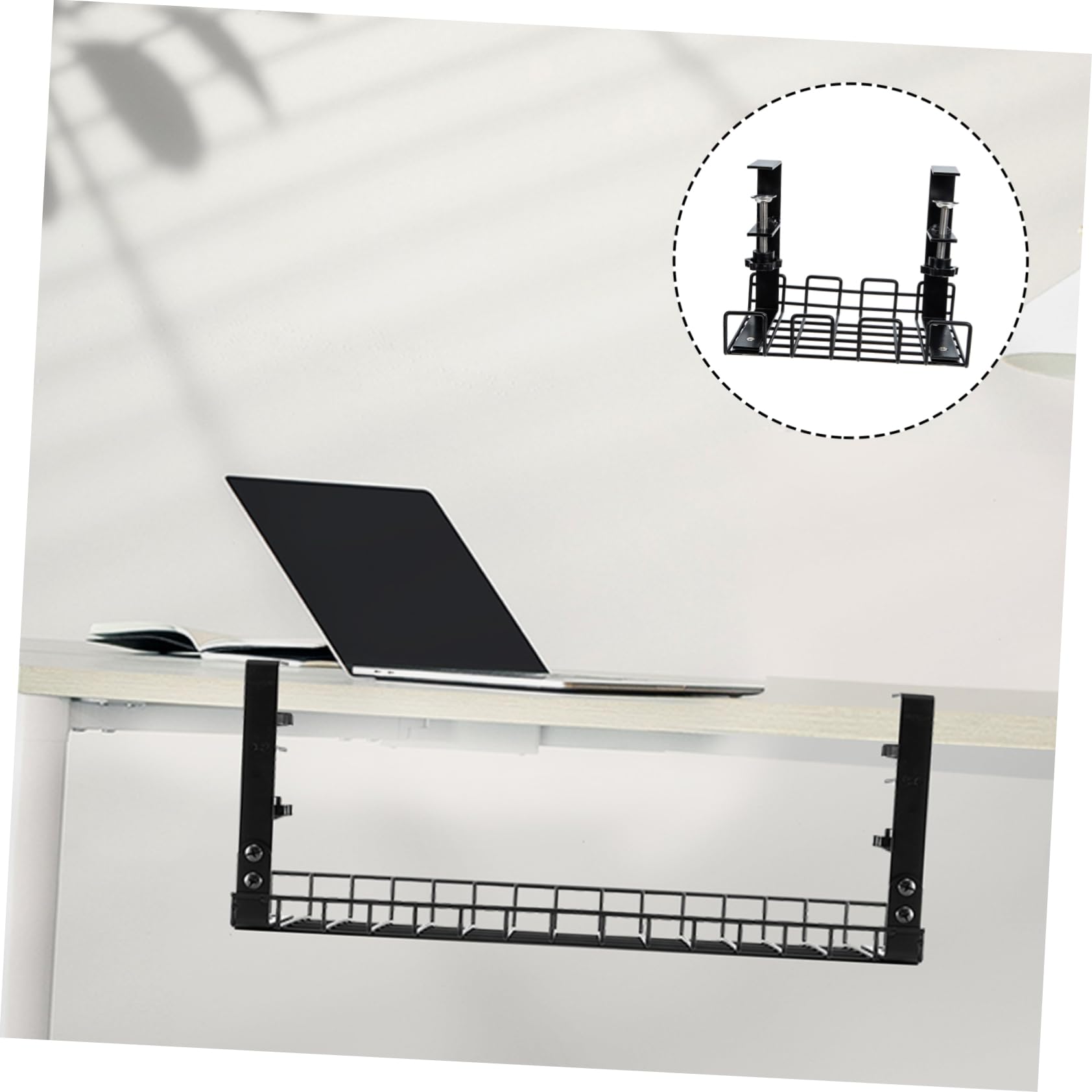Homoyoyo Organizador Cables Escritorio Caja Recoge Cables Organizador De Debajo Escritorio Caja Organizadora