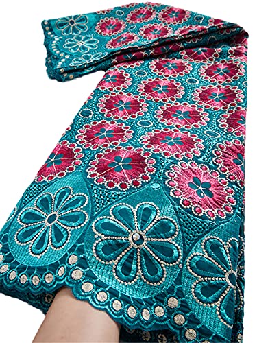 Tissu en dentelle en coton du Nigeria pour vêtement traditionnel homme et femme