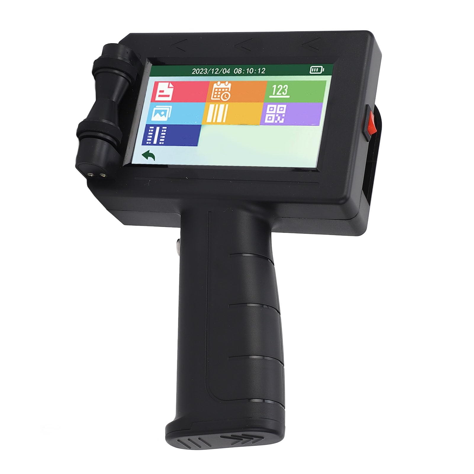 Handheld-Tintenstrahldrucker, HD-Touchscreen, Tragbares Codiergerät für Holz/Kunststoff/Etiketten, 4,3-Zoll-LED für Industrieverpackungen