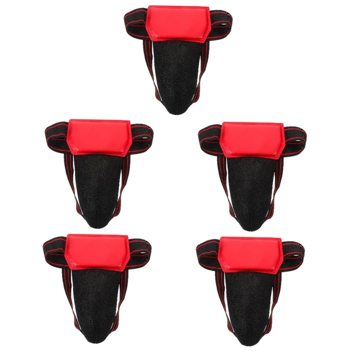 balacoo 5pcs Professional Boxing Groin Guard Breathable Mesh Crotch Protector for Training Alternative