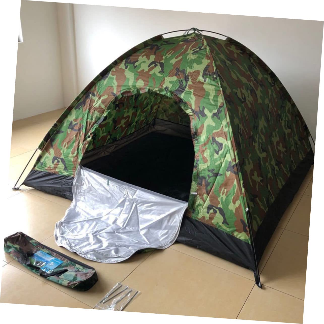 VICASKY Wasserdichtes Outdoor-notzelt Tarnmuster-campingzelt Robuste Konstruktion Praktisch für Camping und Reise