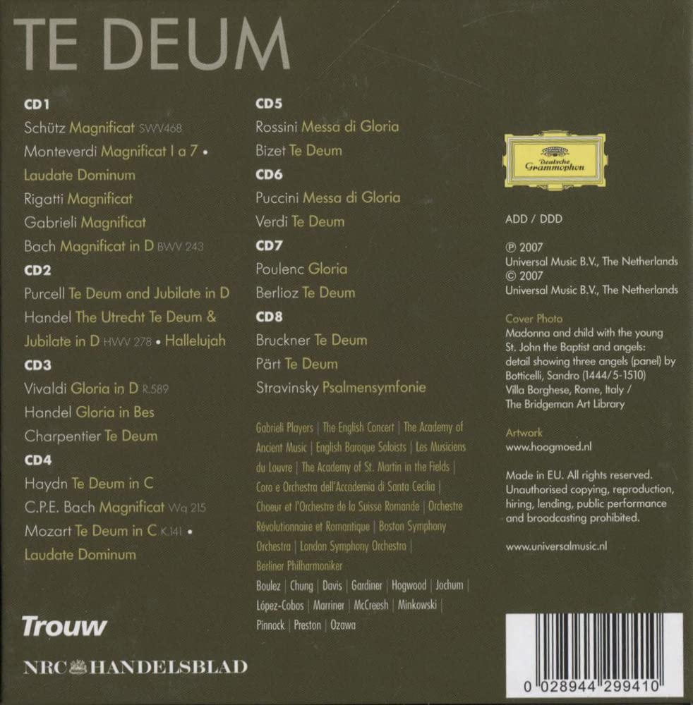 Te Deum/Motets/Psalm 150