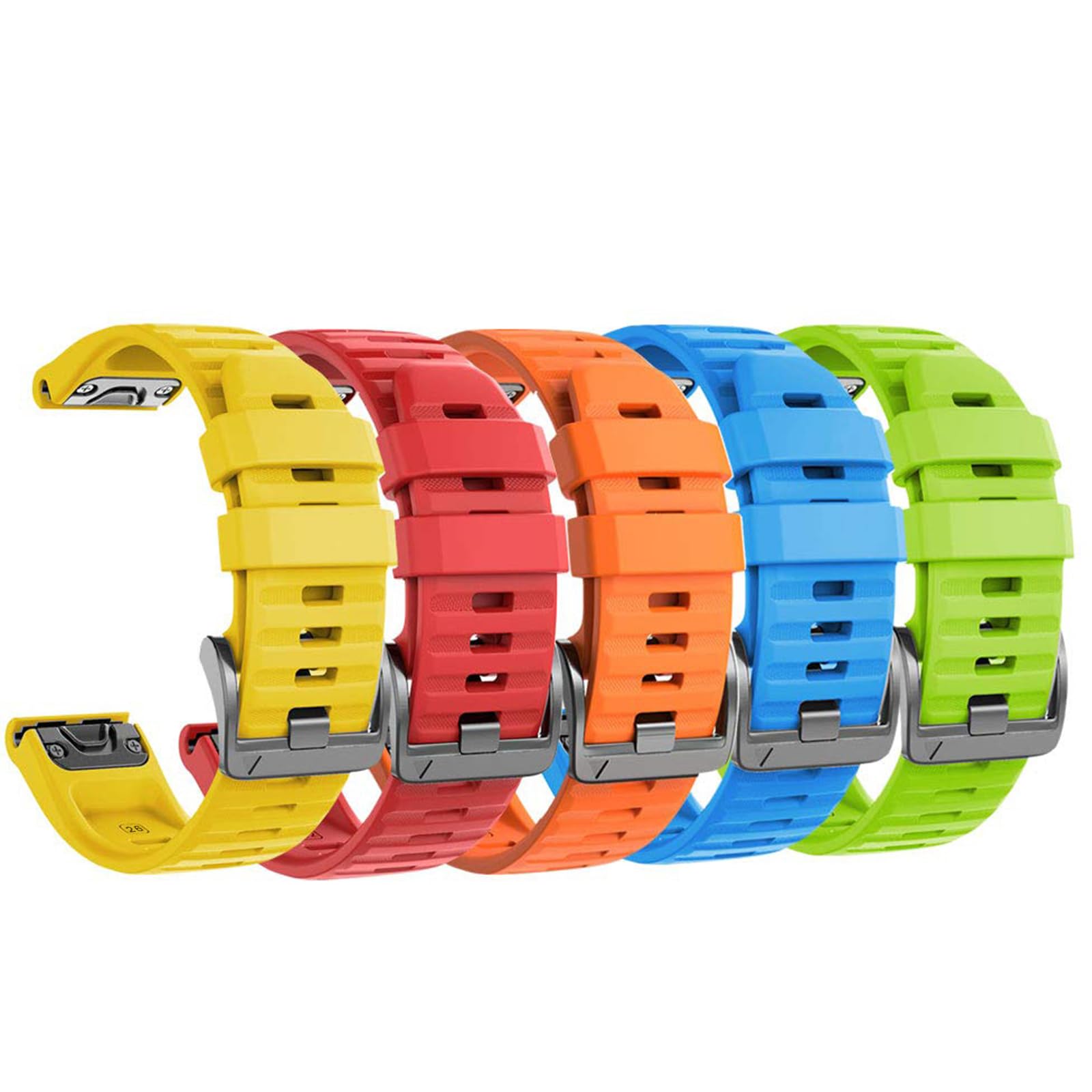 NotoCity Correa para Garmin fenix 6x/6x Pro, 26mm Correa para Garmin Fenix 5x/5x Plus/7x/7x Pro, Fenix 8/8 pro 51mm/3/3 HR Silicona Reemplazo Correas para, Quatix 7X, Epix Pro 51mm — view 15