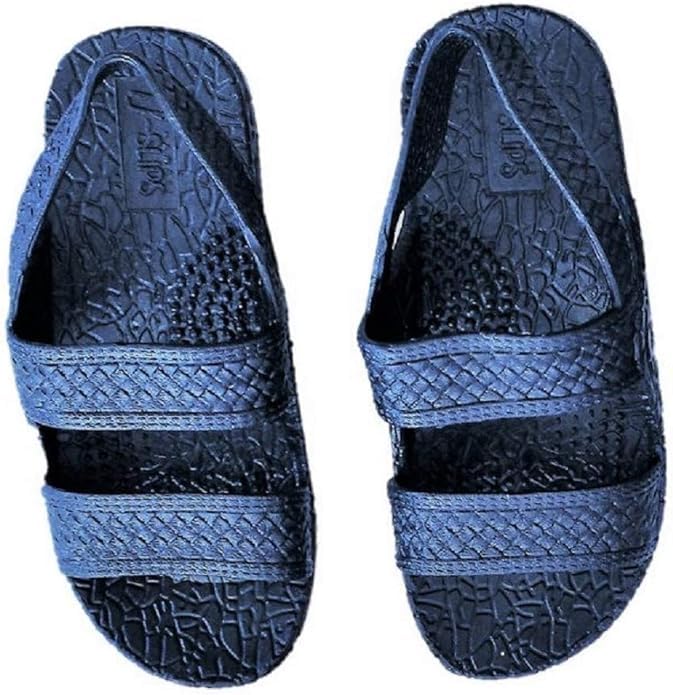 Image of J-Slips Toddler Sandals with Back Strap - Comfortable Boys and Girls Jesus Jandals for Beach and Summer - Waterproof Hawaiian Slides in 12 Colors, Sandalias