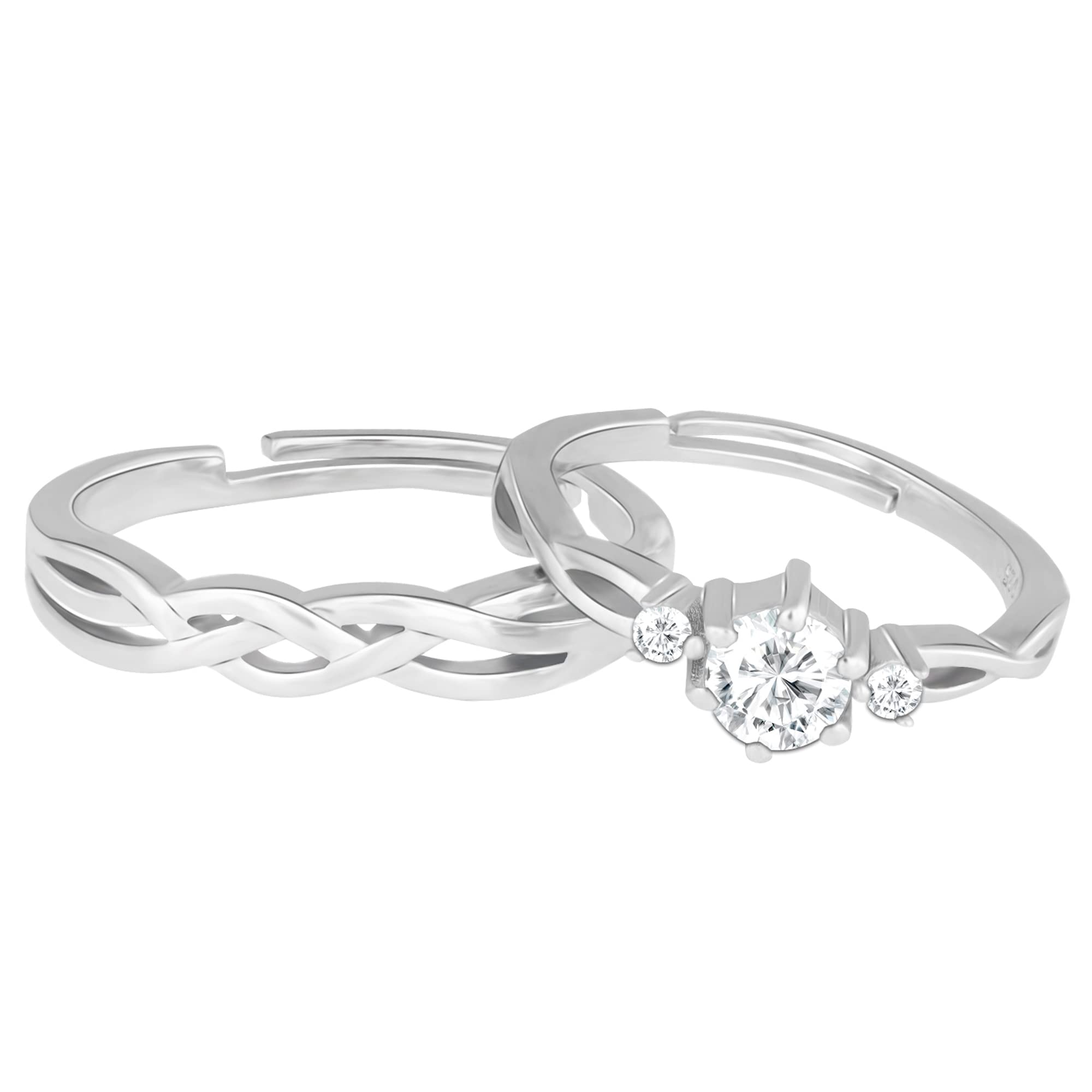 GIVA 925 Silver Elegant Love Couples Rings, Adjustable | Promise Rings for Men and Women | With Certificate of Authenticity and 925 Stamp | 6 Month Warranty* (B09WHV9BDB) Amazon Price History, Amazon Price Tracker