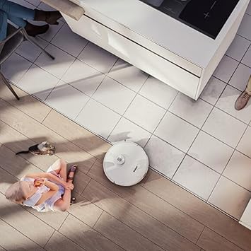 Schbot F1 Robot Aspirador 2880Pa con Función de Fregado, 160 Min Autonomía, WiFi/App y Alexa, Autocarga, Silencioso para Mascotas, Alfombras y Suelos Duros2