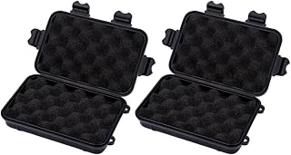 2pcs Survival Box Compact Shockproof Plastic for Adventurers | Waterproof Black Case, Outdoor Use, Explorer Storage, Universal Carry Solution, 2 Piece Set Random Color