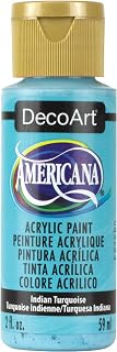 DecoArt Americana Acrylic Paint, 2-Ounce, Indian Turquoise