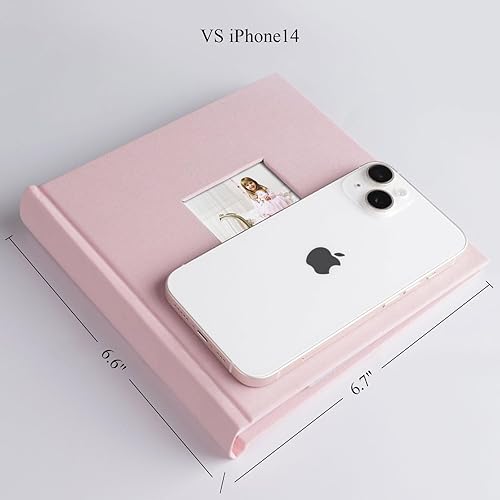 Miniatura 7 de Álbum de fotos de 4 x 6 pulgadas con capacidad para 60 fotos con bolsillos verticales deslizantes, libro de fotos, cubierta de lino, álbumes de