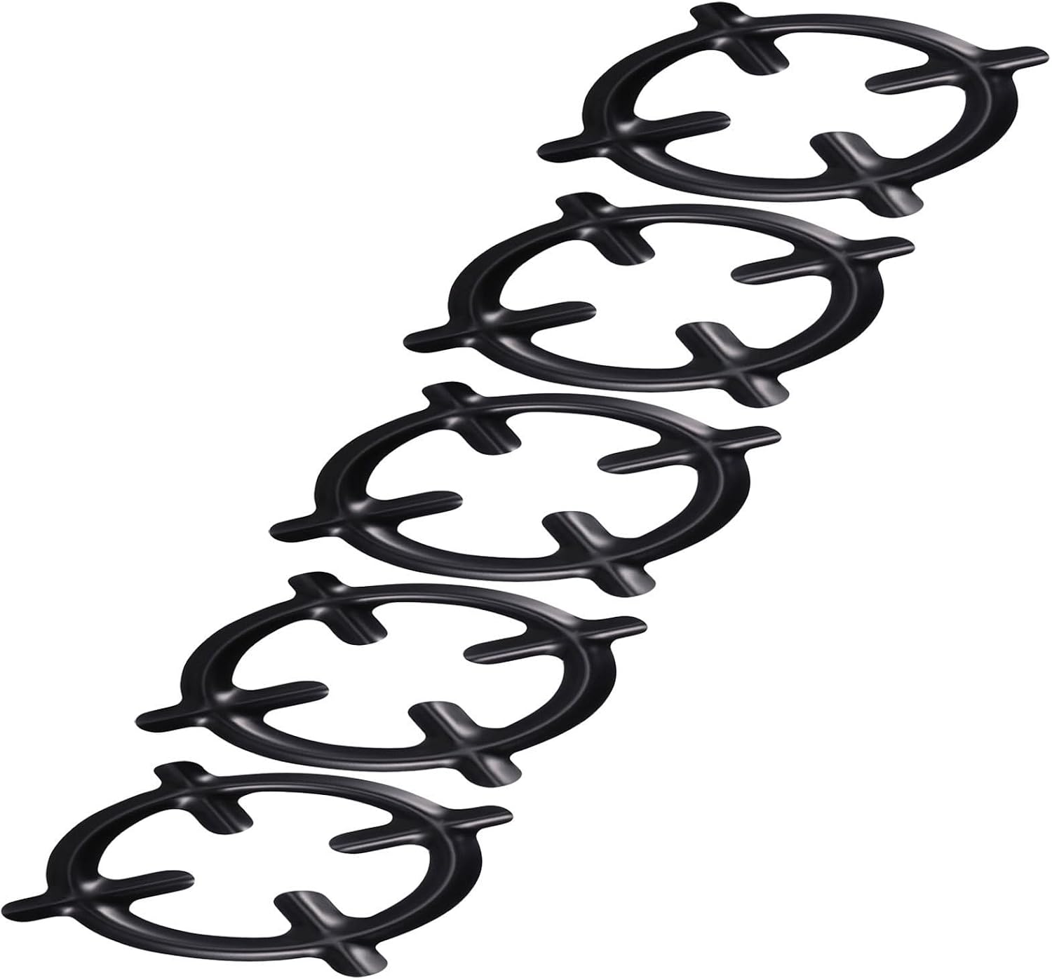 5pcs round Iron Espresso Maker Stand for Camping Small Cookware