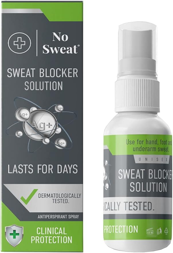 NO SWEAT Maximum Strength Antiperspirant Spray, Strong Deodorant for