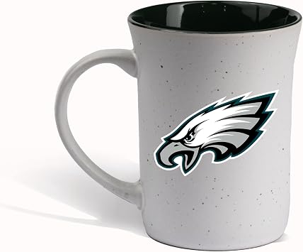 The Memory Company Officially Licensed NFL - Philadelphia Eagles 15oz Speckle Mug with Logo