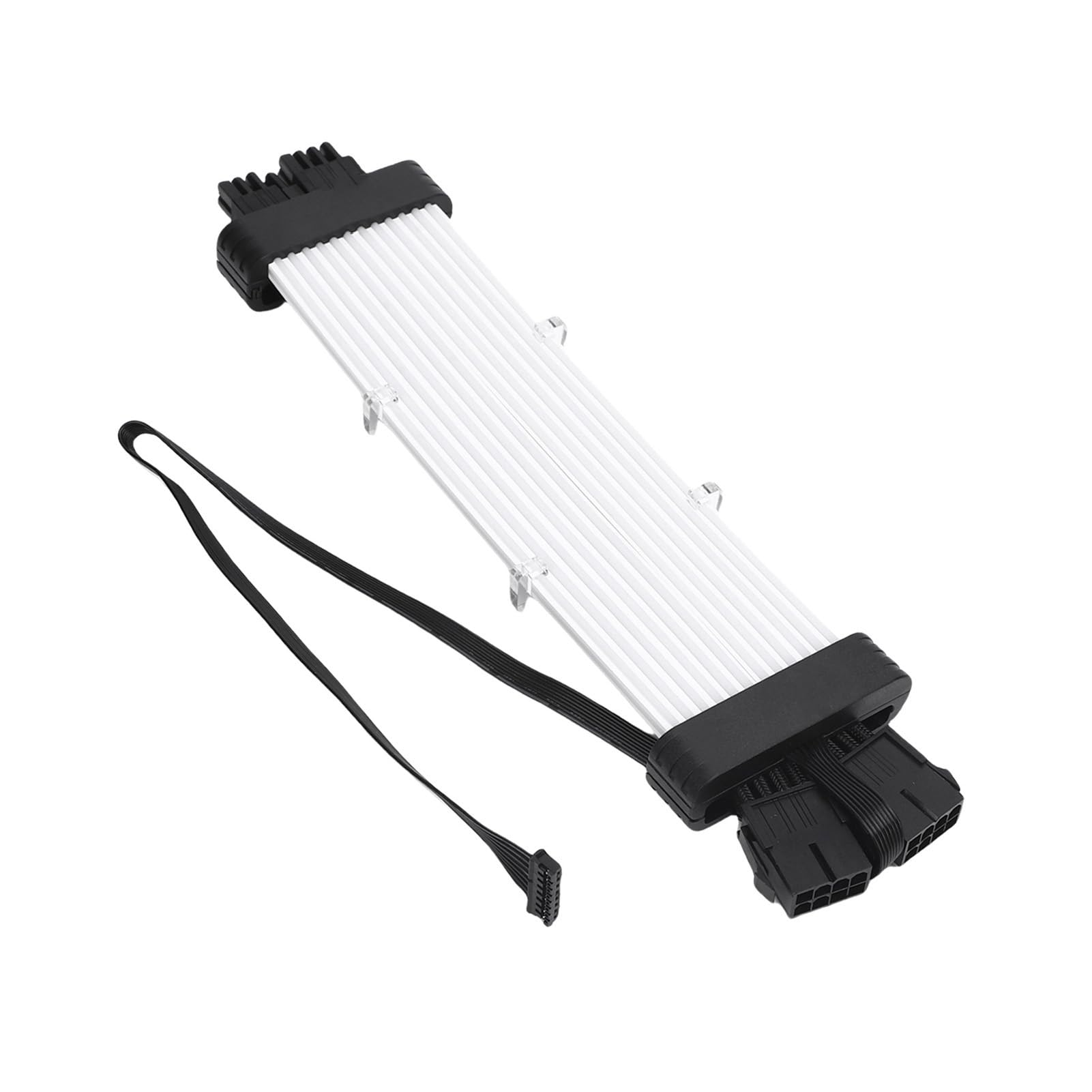 Topiky Cavo PSU ARGB 120 Perline Luminose 5V per Custodie di Computer Cavo di Alimentazione Al Neon con Effetto Luce Meteoritica per gli Appassionati di PC Materiale Siliconico (#2)